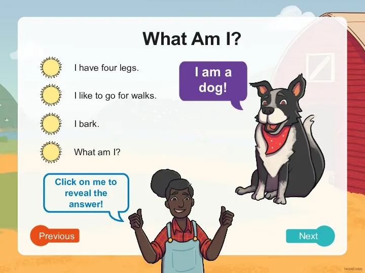 What Am I? I have four legs. I like to go for