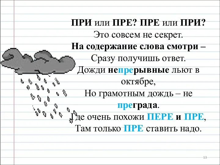 ПРИ или ПРЕ? ПРЕ или ПРИ? Это совсем не секрет. На содержание