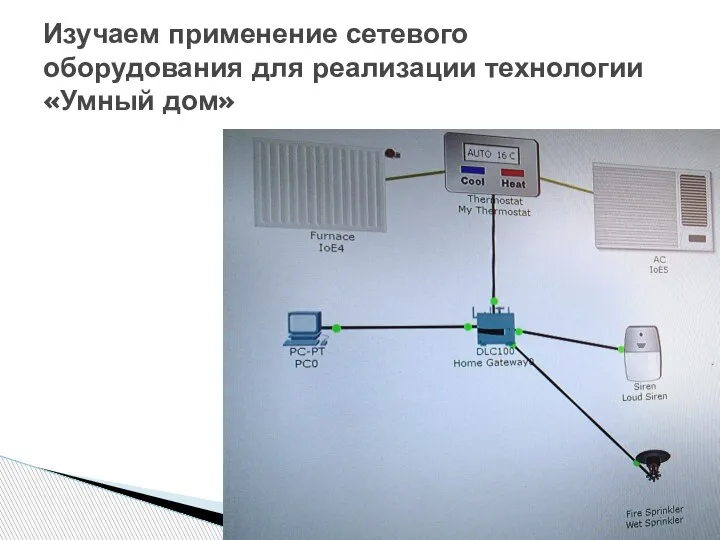 Изучаем применение сетевого оборудования для реализации технологии «Умный дом»