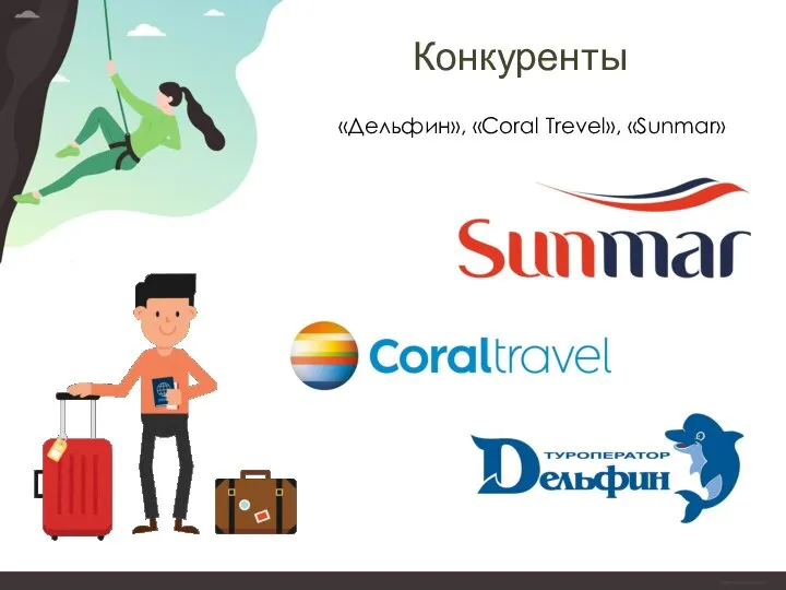 Конкуренты «Дельфин», «Coral Trevel», «Sunmar»