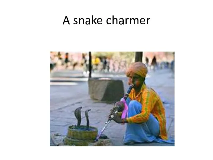 A snake charmer