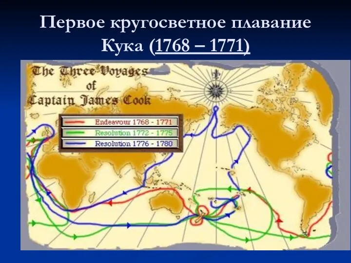 Первое кругосветное плавание Кука (1768 – 1771)