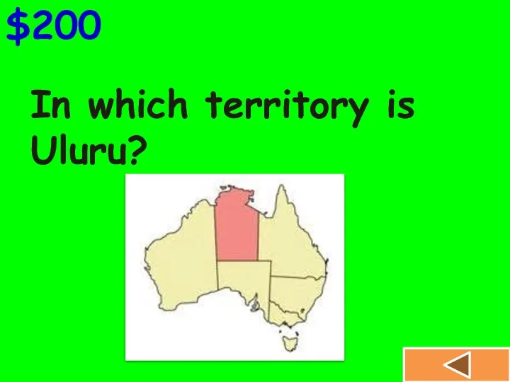 In which territory is Uluru? $200
