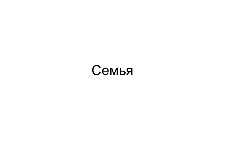 Семья