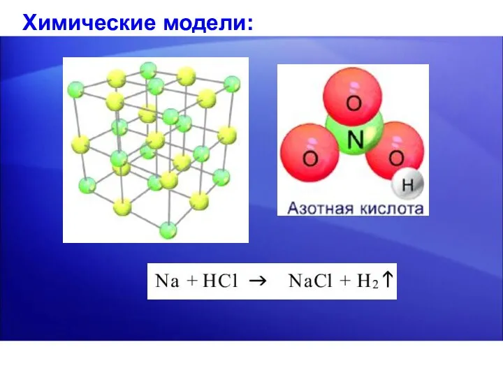 Химические модели: