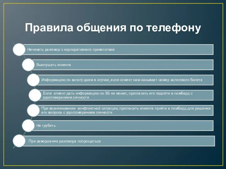 Правила общения по телефону