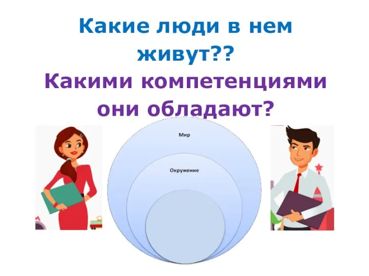 Какие люди в нем живут?? Какими компетенциями они обладают?