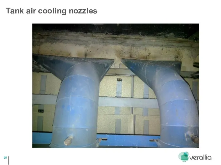 Tank air cooling nozzles