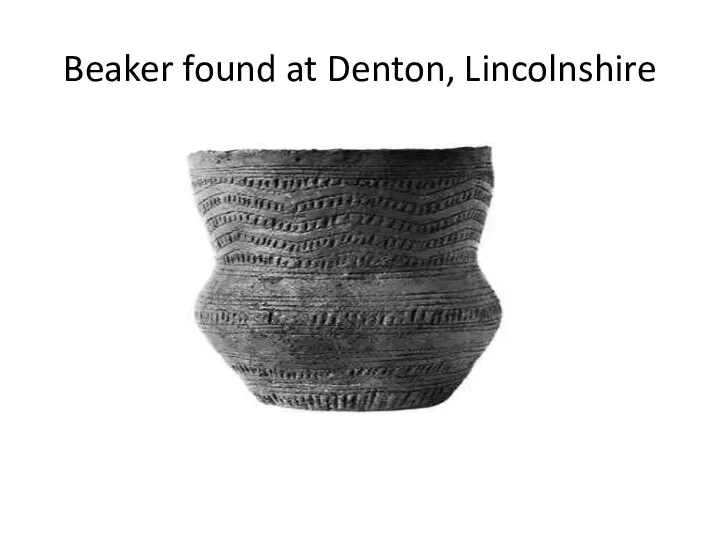 Beaker found at Denton, Lincolnshire