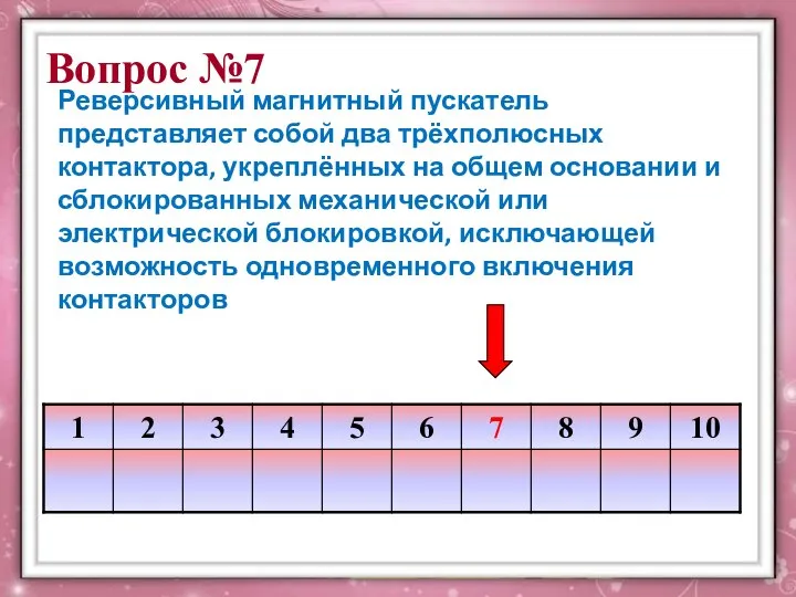 Реверсивный магнитный пускатель представляет собой два трёхполюсных контактора, укреплённых на общем основании