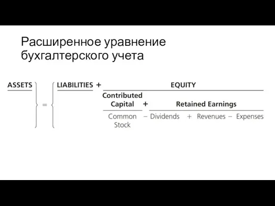 Расширенное уравнение бухгалтерского учета