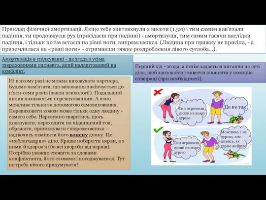 Приклад фізичної амортизації. Якщо тебе зіштовхнули з висоти (1,5м) і тим самим