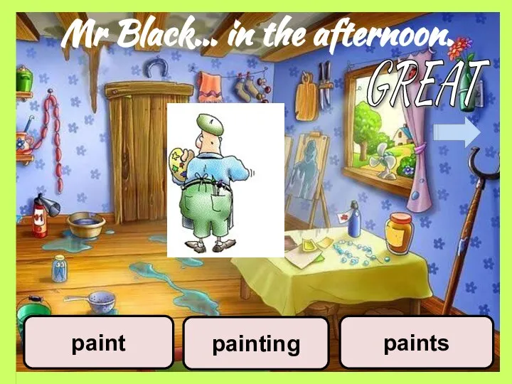 Mr Black… in the afternoon. painting paints paint GREAT