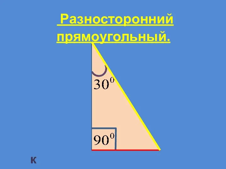 Разносторонний прямоугольный. к таблице