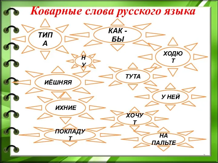 Коварные слова русского языка ТИПА КАК - БЫ ИЁШНЯЯ ХОДЮТ ТУТА ХОЧУТ