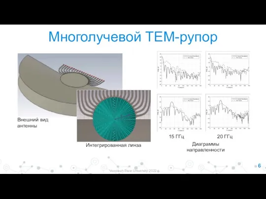 6 Voronezh State University, 2022 Многолучевой ТЕМ-рупор