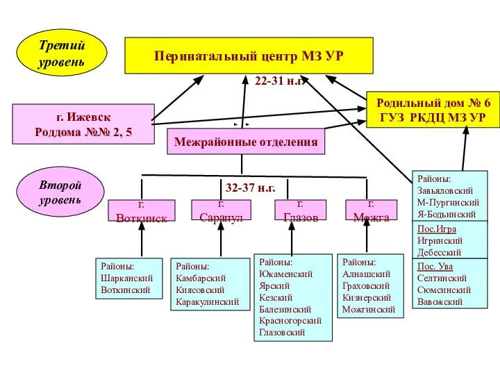 г. Ижевск Роддома №№ 2, 5 Перинатальный центр МЗ УР Родильный дом