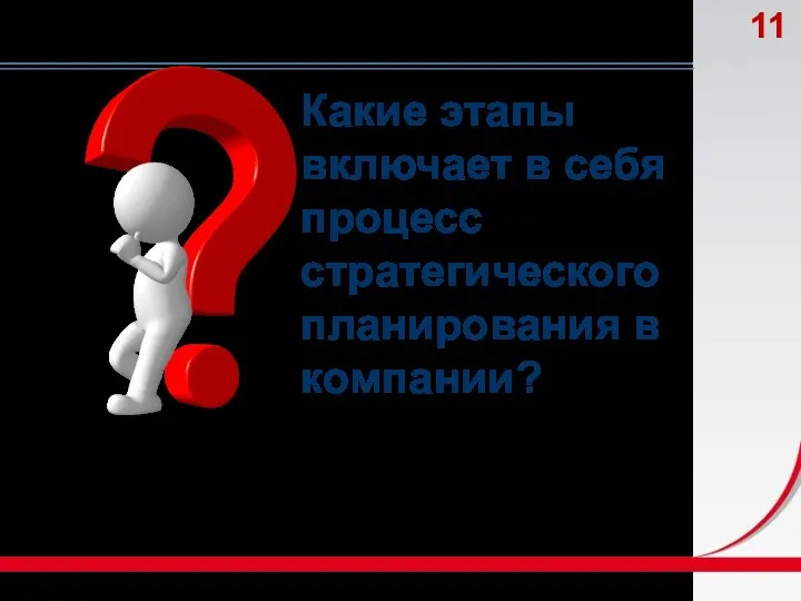 Какие этапы включает в себя процесс стратегического планирования в компании?