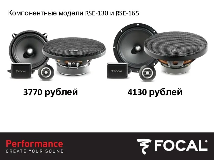 Компонентные модели RSE-130 и RSE-165 3770 рублей 4130 рублей