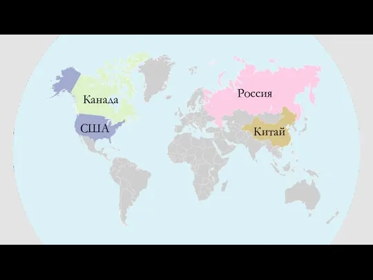 Россия Канада США Китай