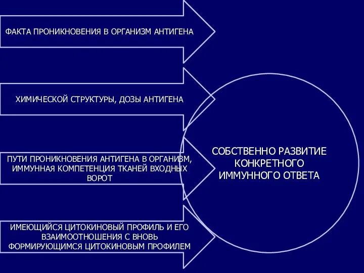 СОБСТВЕННО РАЗВИТИЕ КОНКРЕТНОГО ИММУННОГО ОТВЕТА ФАКТА ПРОНИКНОВЕНИЯ В ОРГАНИЗМ АНТИГЕНА ХИМИЧЕСКОЙ СТРУКТУРЫ,