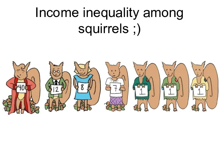 Income inequality among squirrels ;)
