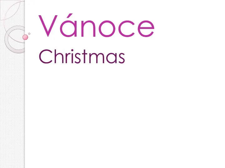 Vánoce Christmas