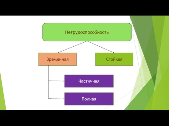 Нетрудоспособность Временная Стойкая Частичная Полная