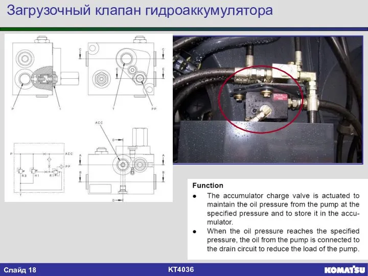 Загрузочный клапан гидроаккумулятора