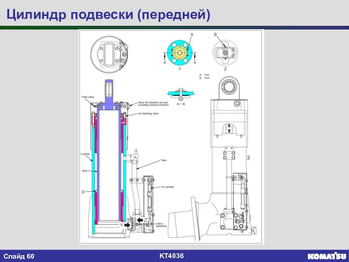 Цилиндр подвески (передней)