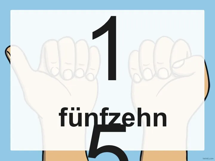 15 fünfzehn