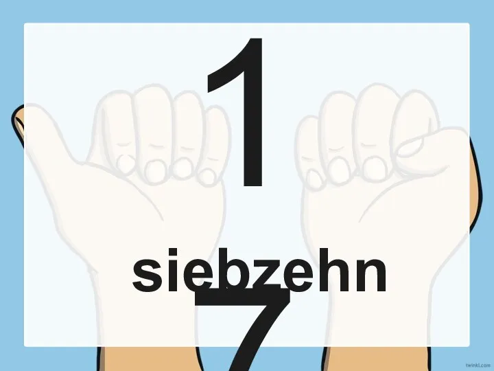 17 siebzehn