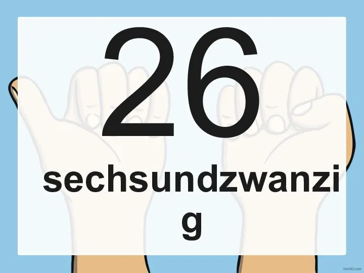 26 sechsundzwanzig