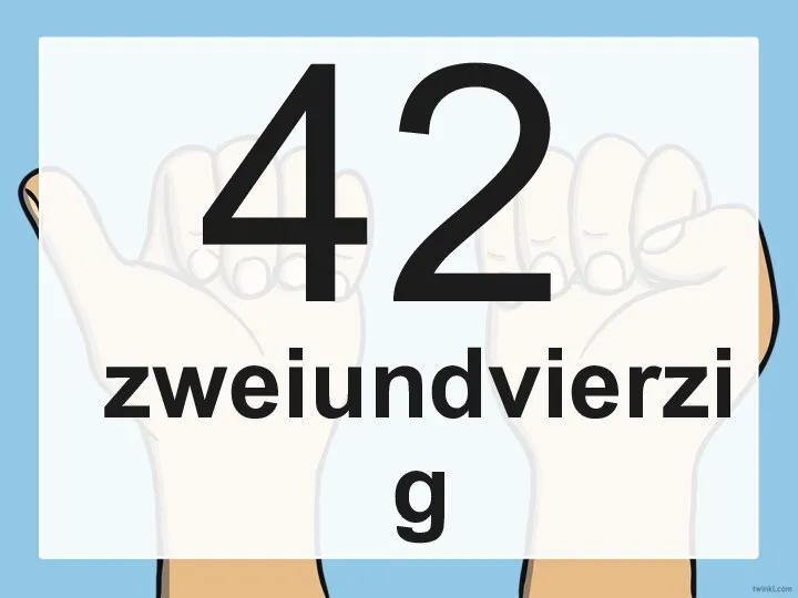 42 zweiundvierzig