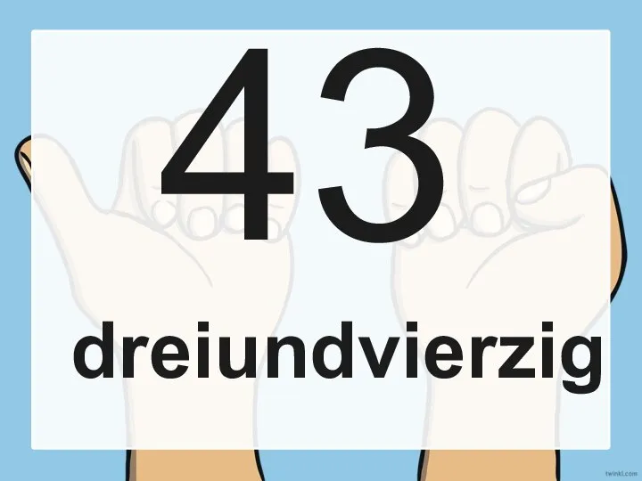 43 dreiundvierzig