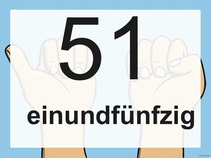 51 einundfünfzig