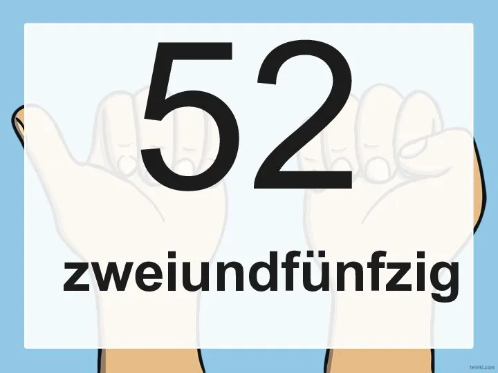 52 zweiundfünfzig