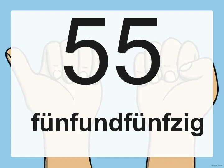 55 fünfundfünfzig