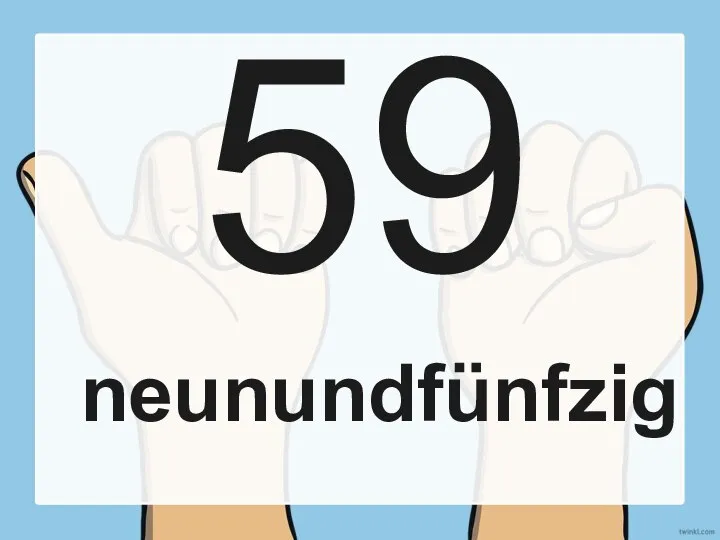 59 neunundfünfzig