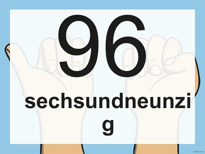 96 sechsundneunzig