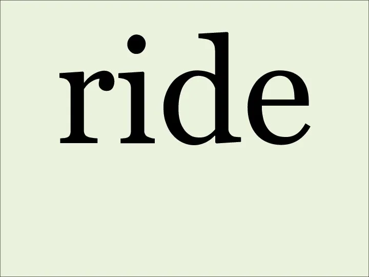 ride