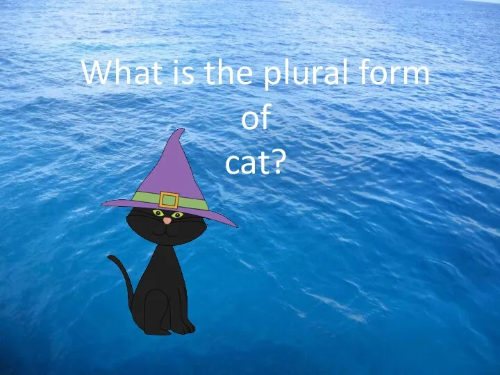 What is the plural form of cat?