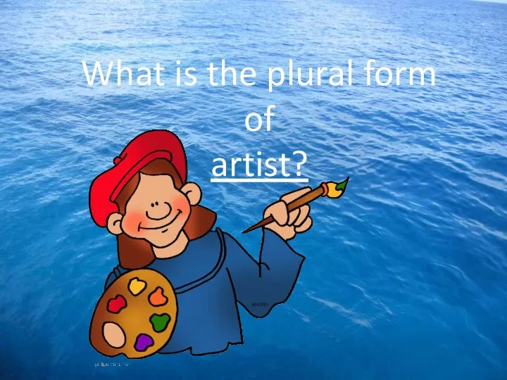 What is the plural form of artist?