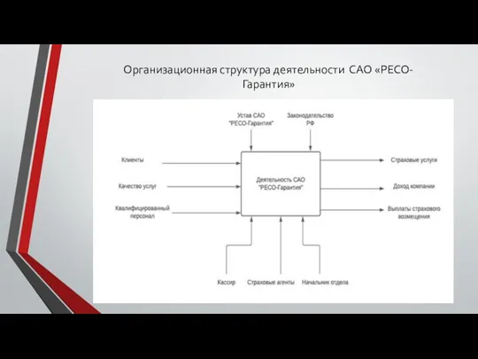 Организационная структура деятельности САО «РЕСО-Гарантия»