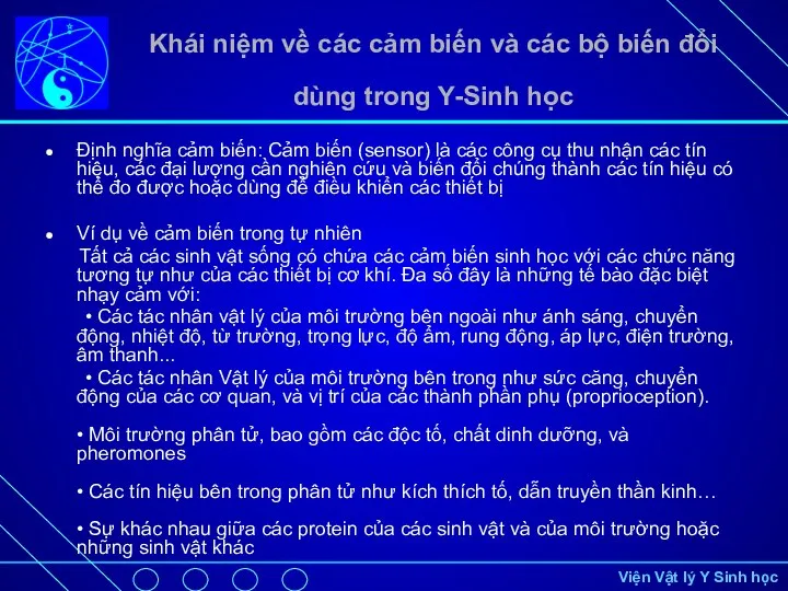 Khái niệm về các cảm biến và các bộ biến đổi dùng