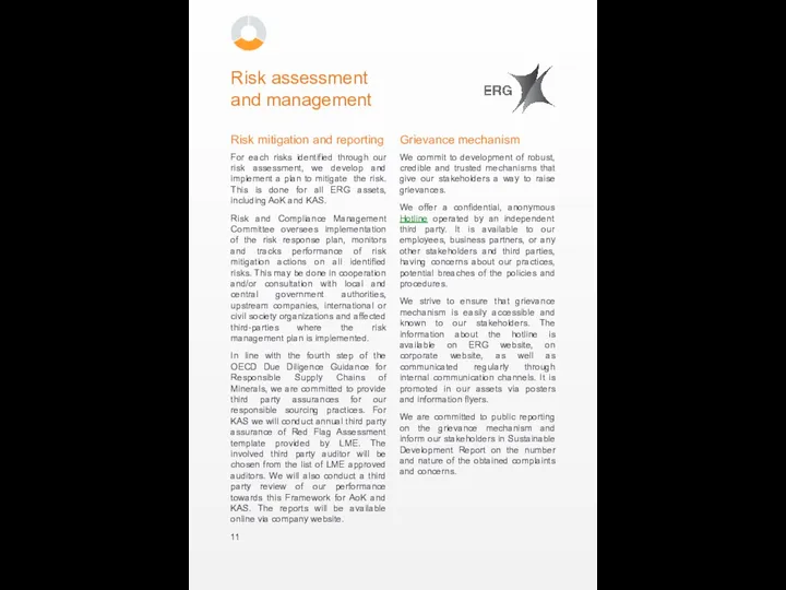 Risk assessment and management