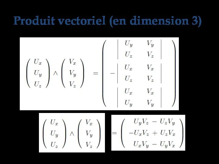 Produit vectoriel (en dimension 3)