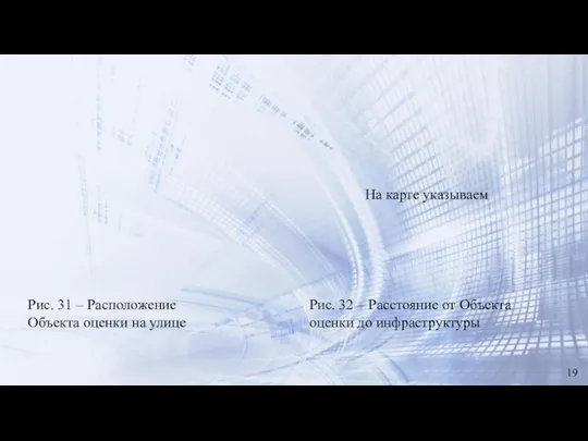 Рис. 31 – Расположение Объекта оценки на улице 19 Рис. 32 –