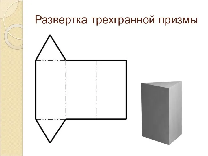 Развертка трехгранной призмы