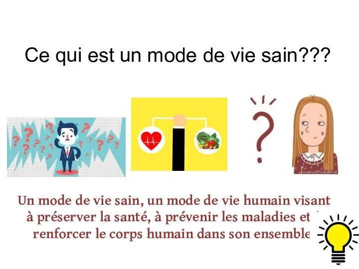 Un mode de vie sain, un mode de vie humain visant à